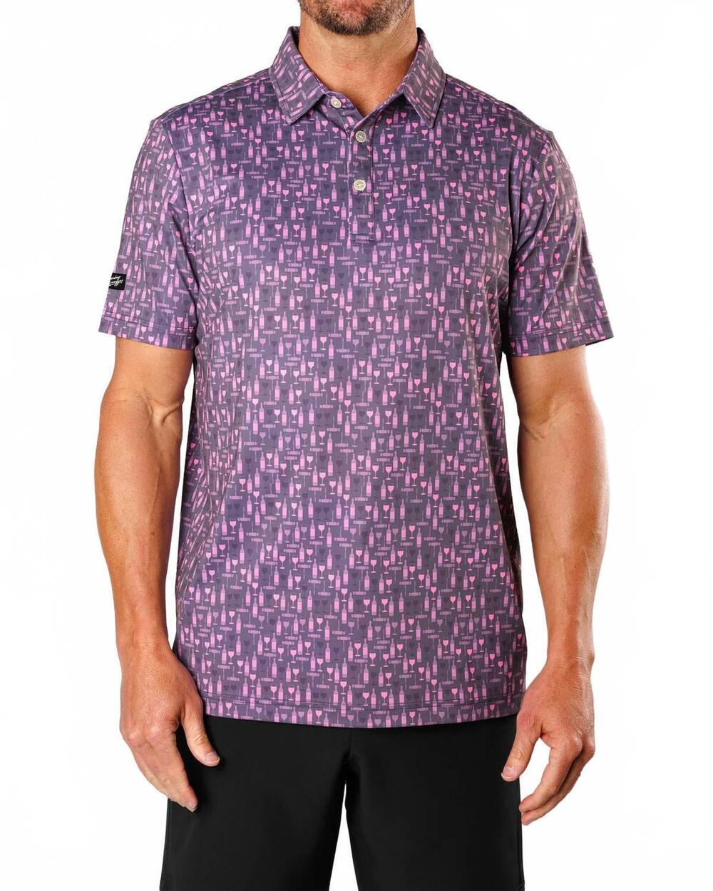 NEW SUNDAY SWAGGER men's signature polo shirt in pour decisions